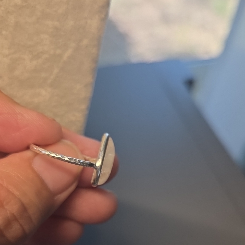 Timeless Silver Moonstone Ring Delicate Band - image 6